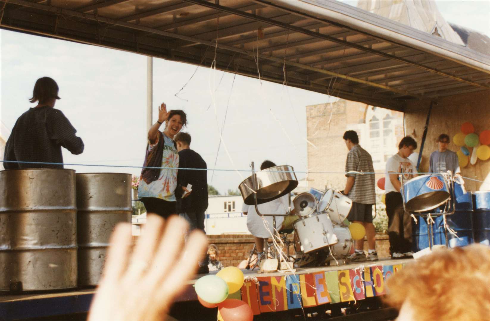 Temple School Strood Steel Band in Medway Carnival in the late 90s