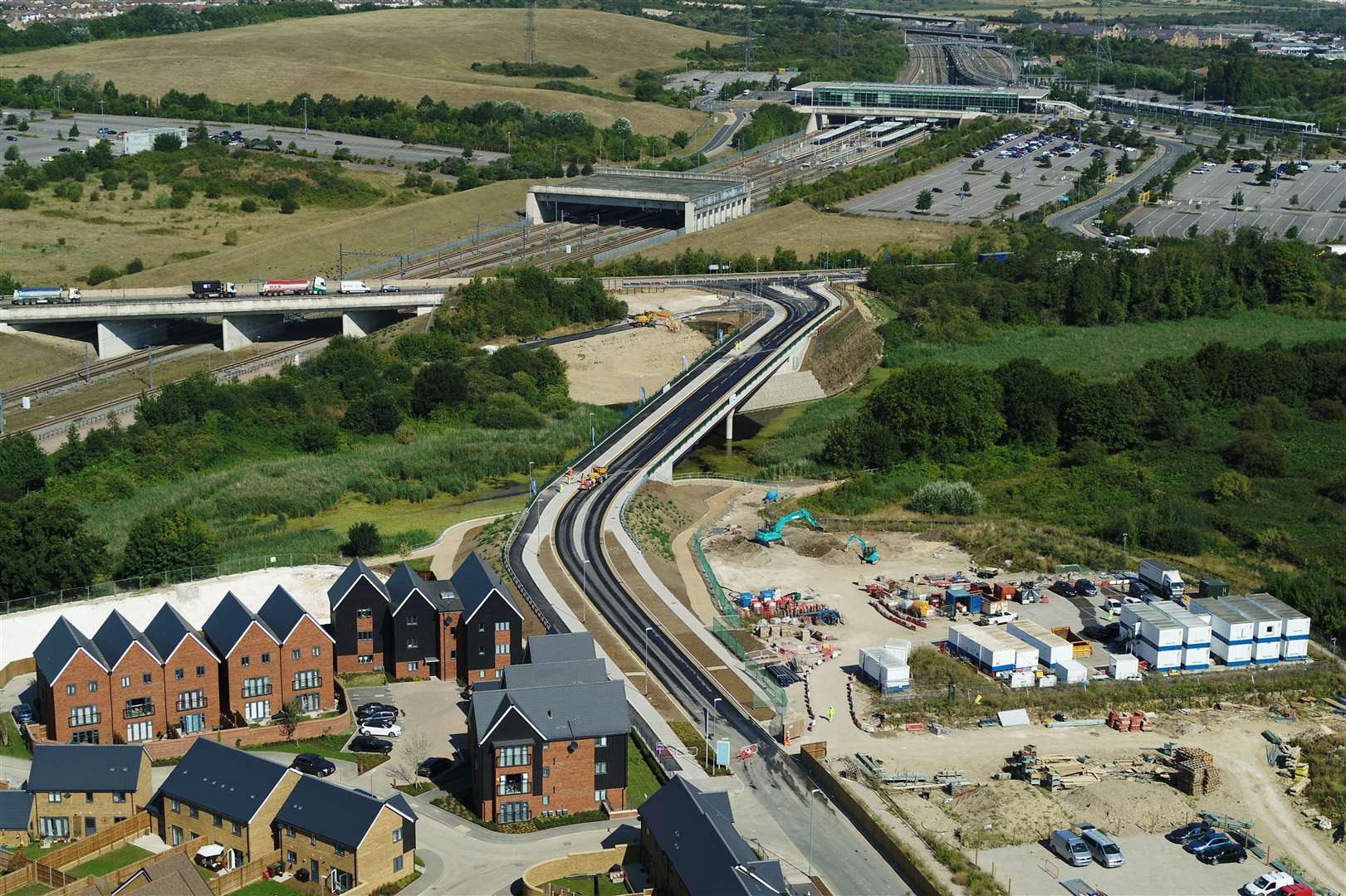 The new Ebbsfleet Garden City Bridge has opened