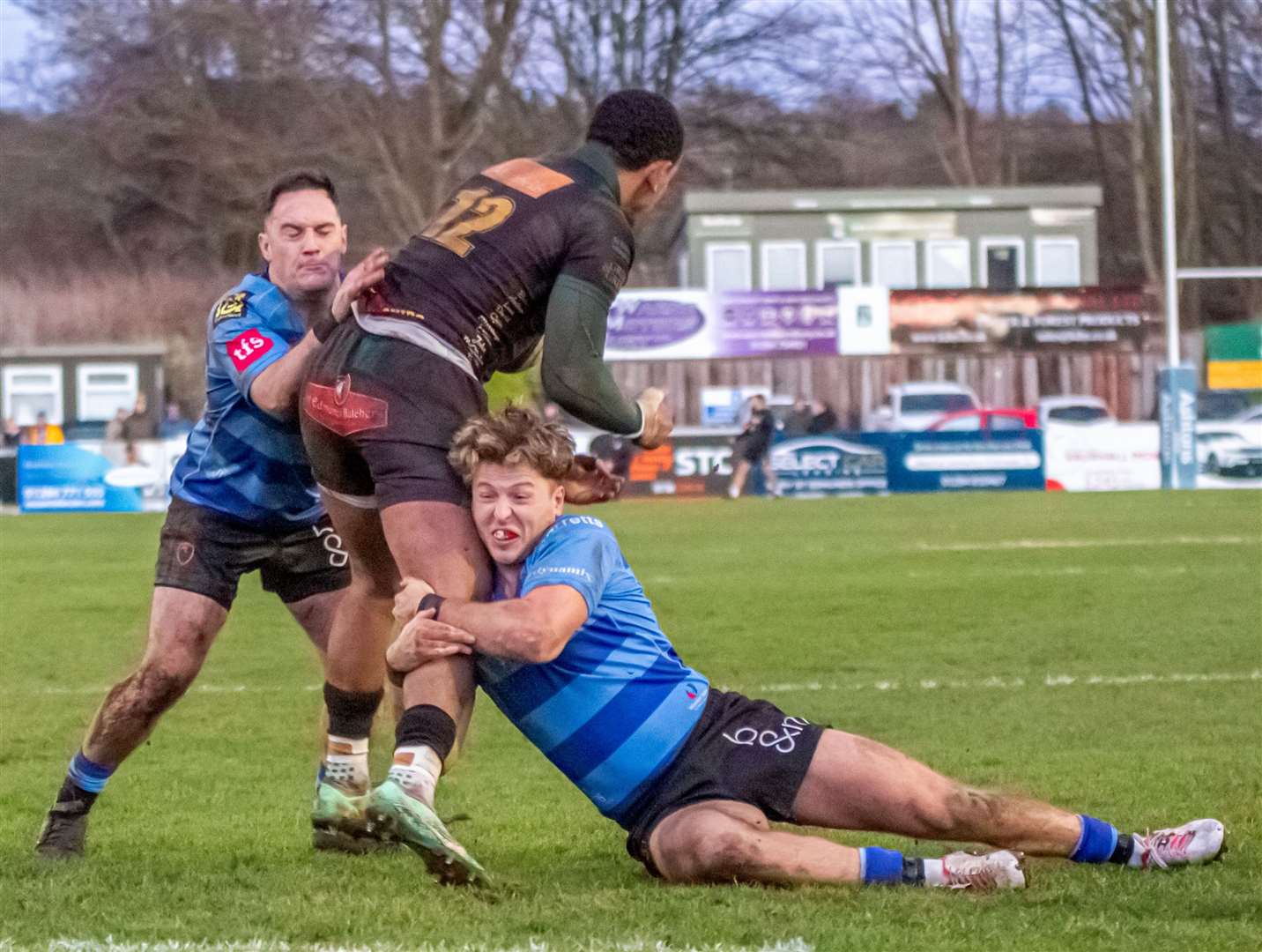 Canterbury player Alfie Orris puts a tackle in. Picture: Phillipa Hilton