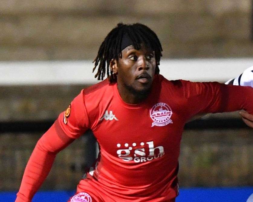 Dover forward Ade Azeez Picture: Keith Gillard