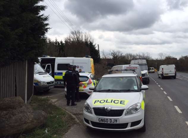 Police desceneded on Valedene Business Park and the adjoining Greentops bungalow last Thursday morning