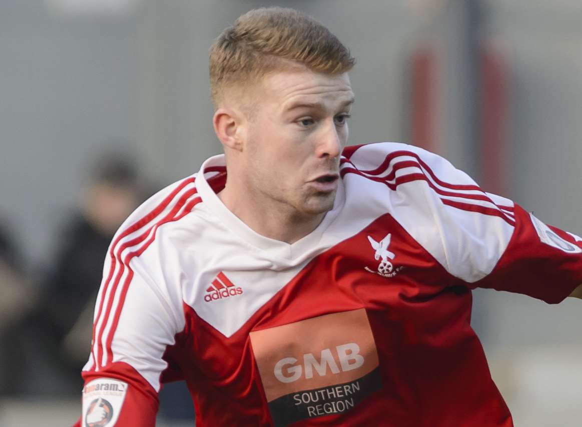 Alex Osborn in action for Whitehawk last season Picture: Andy Payton