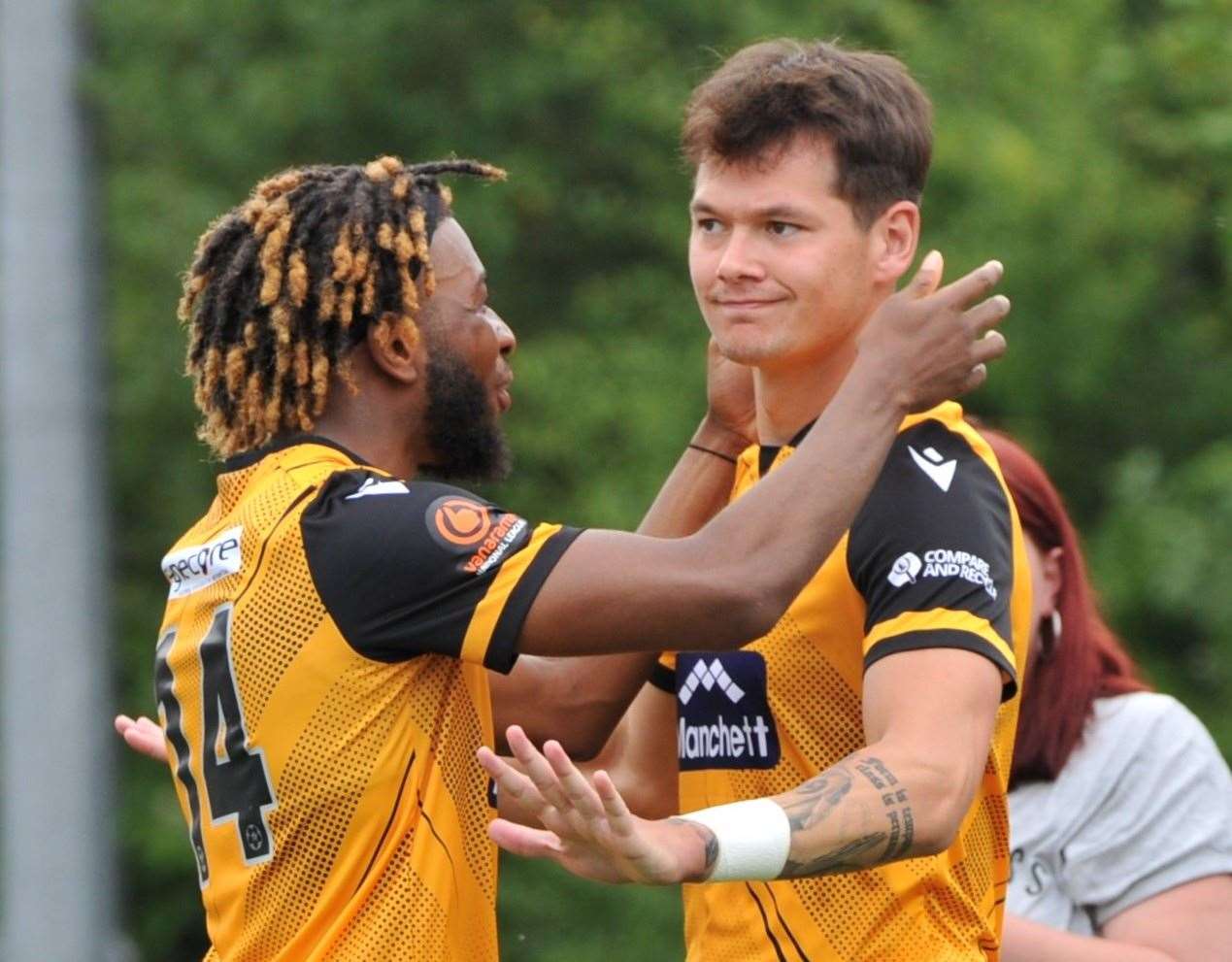 Alfie Pavey celebrates his winner at Chelmsford in August Picture: Steve Terrell