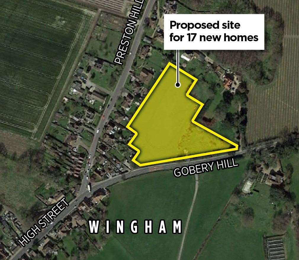 If approved, the homes would be built on land north of Gobery Hill in Wingham