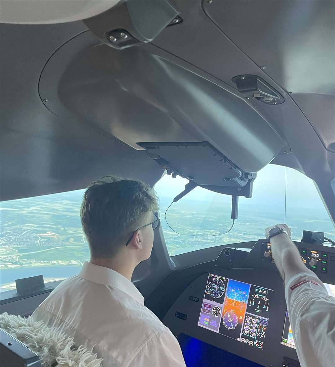 Inside the commercial modded cockpit