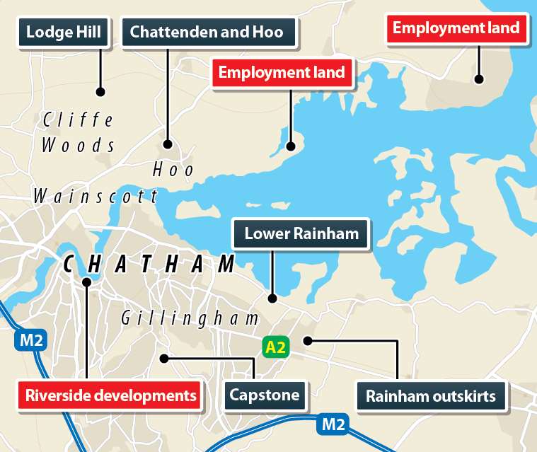 Sites which have been identified for potential development