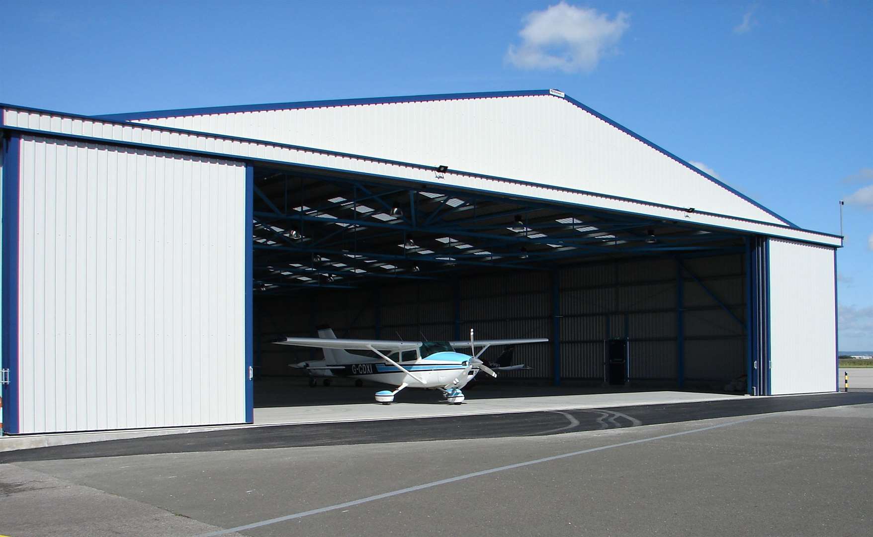 The new airport hanger will host one of the four stages. Picture: Lydd Airport