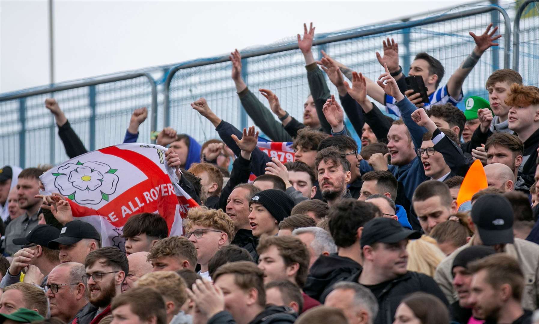 The Town End with Doncaster Rovers fans last season but it’s rarely used Picture: @Julian_KPI