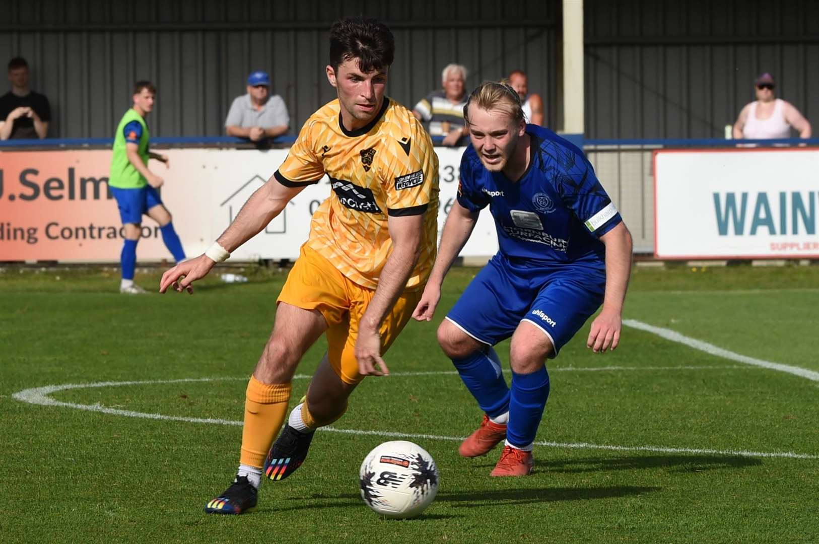 Conor Kelly in action for Maidstone at Chippenham last season. Picture: Steve Terrell