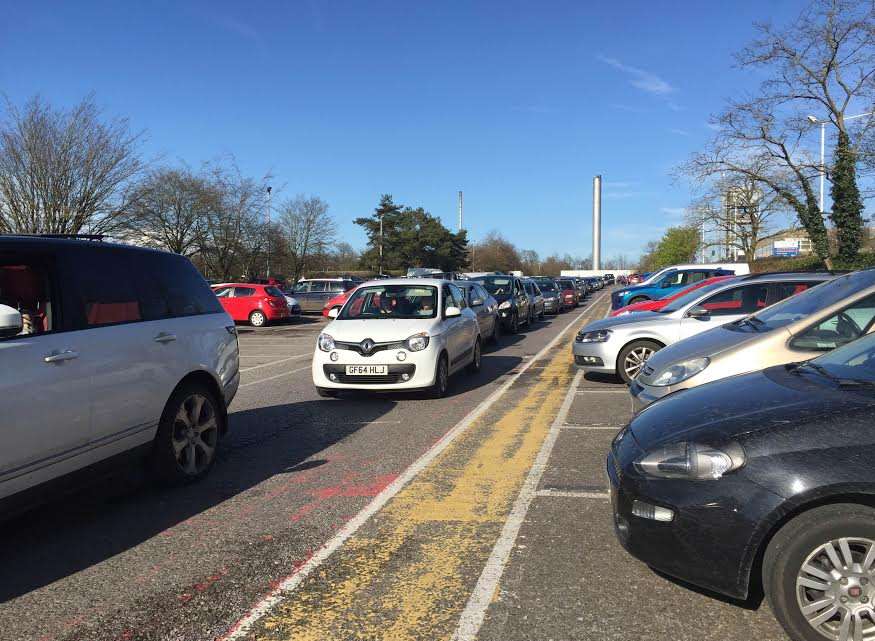 Queues in the car park