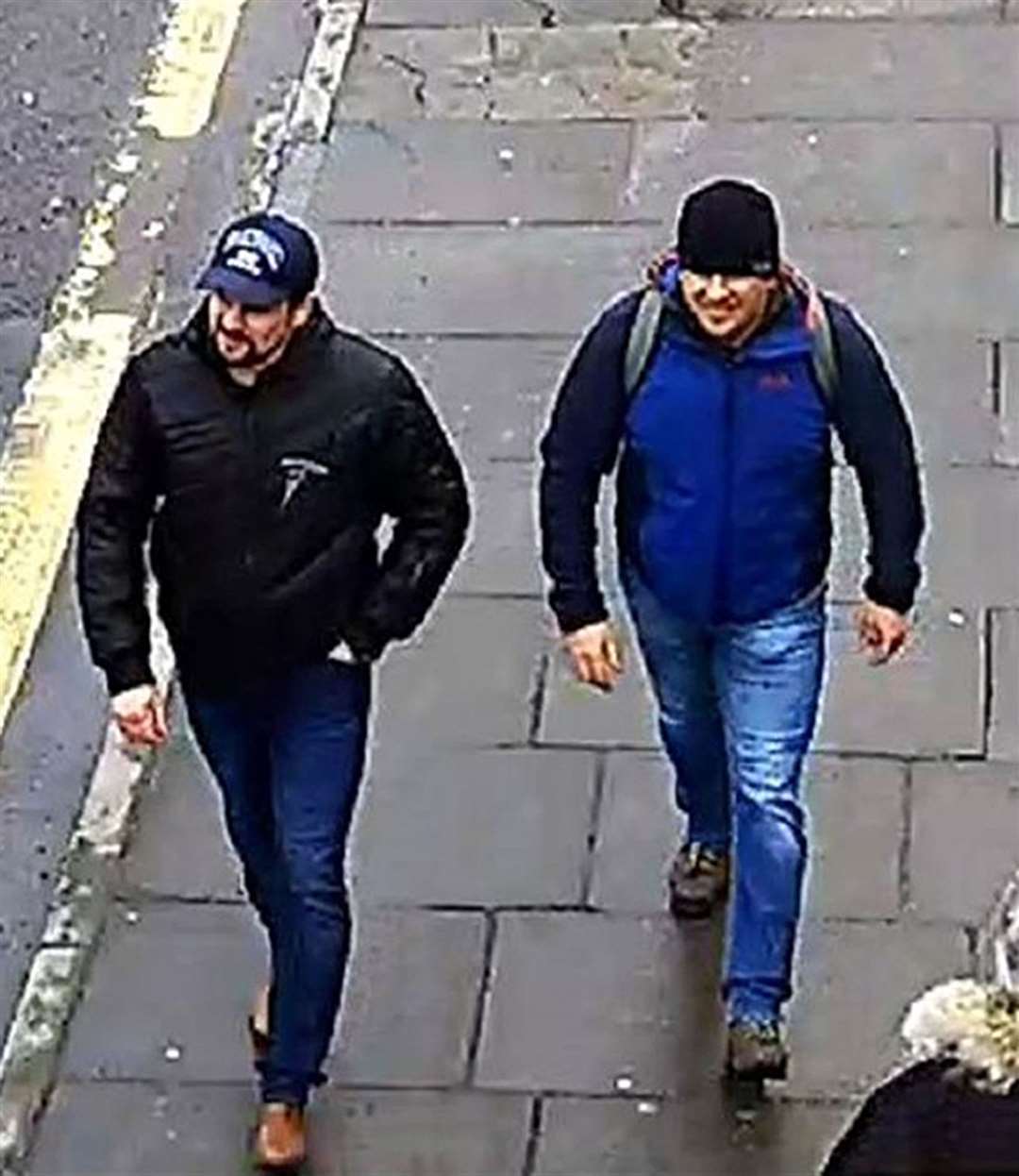 Ruslan Boshirov, left, and Alexander Petrov in Salisbury on March 4 2018 (Metropolitan Police/PA)