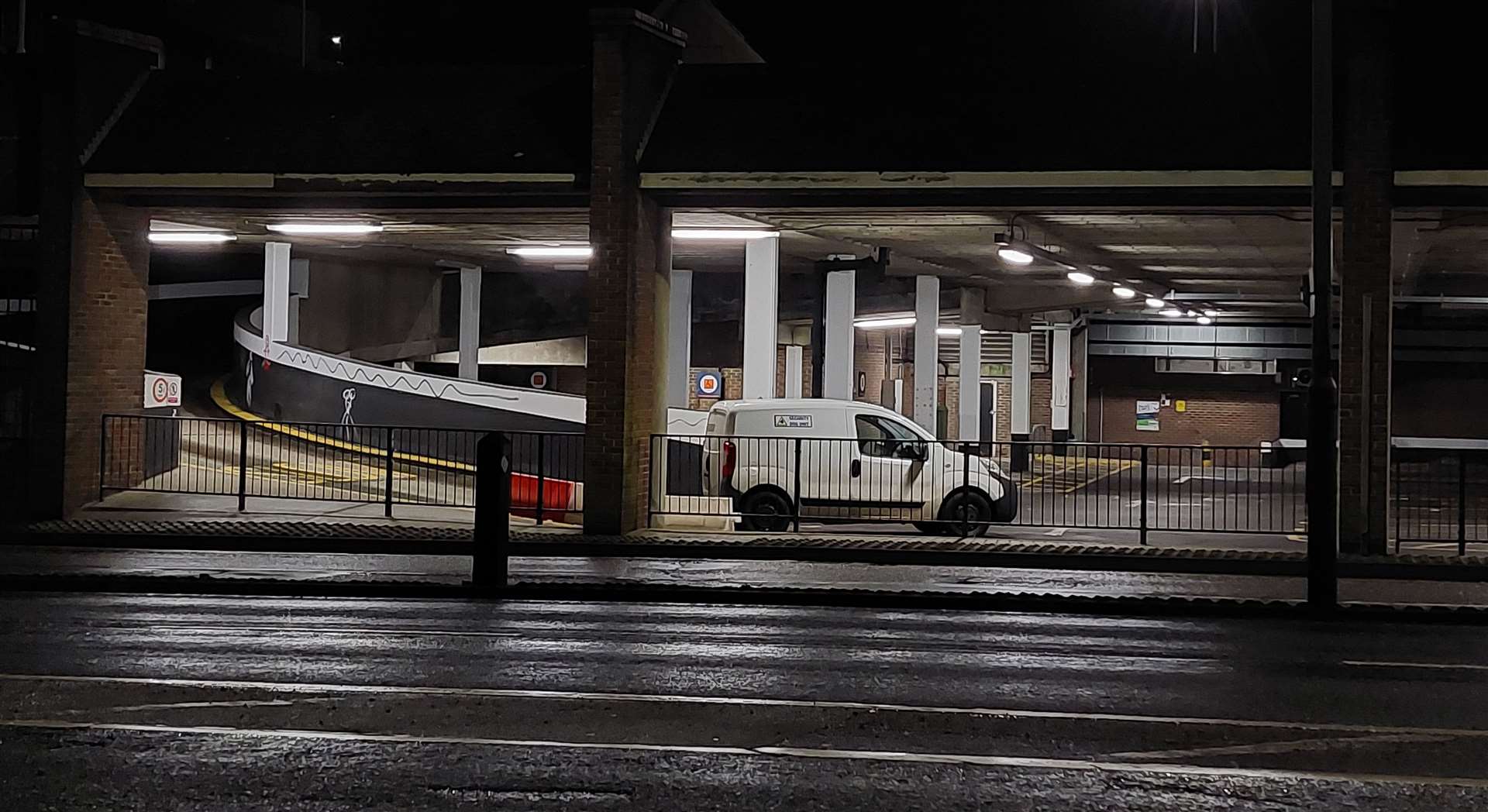 Security were regularly spotted at Park Mall car park before the top floor was blocked off