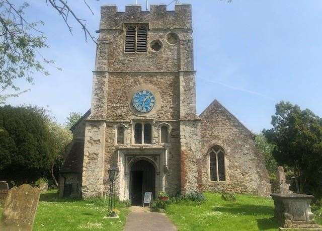 Quite an impressive next-door neighbour, the village church sits to the right of the pub