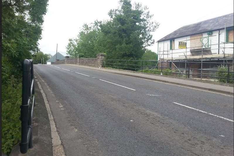 The road over the river in East Peckham.