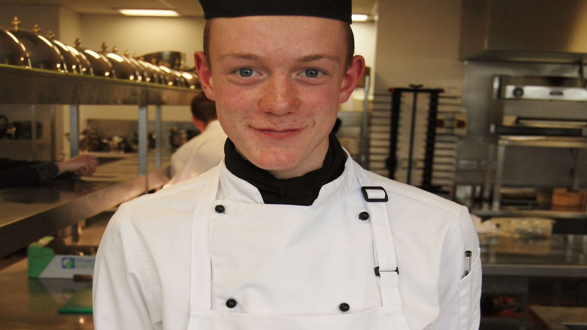 James Beard, winner of the 12 to 16 category, made a tomato carpaccio with grilled cheese and ham