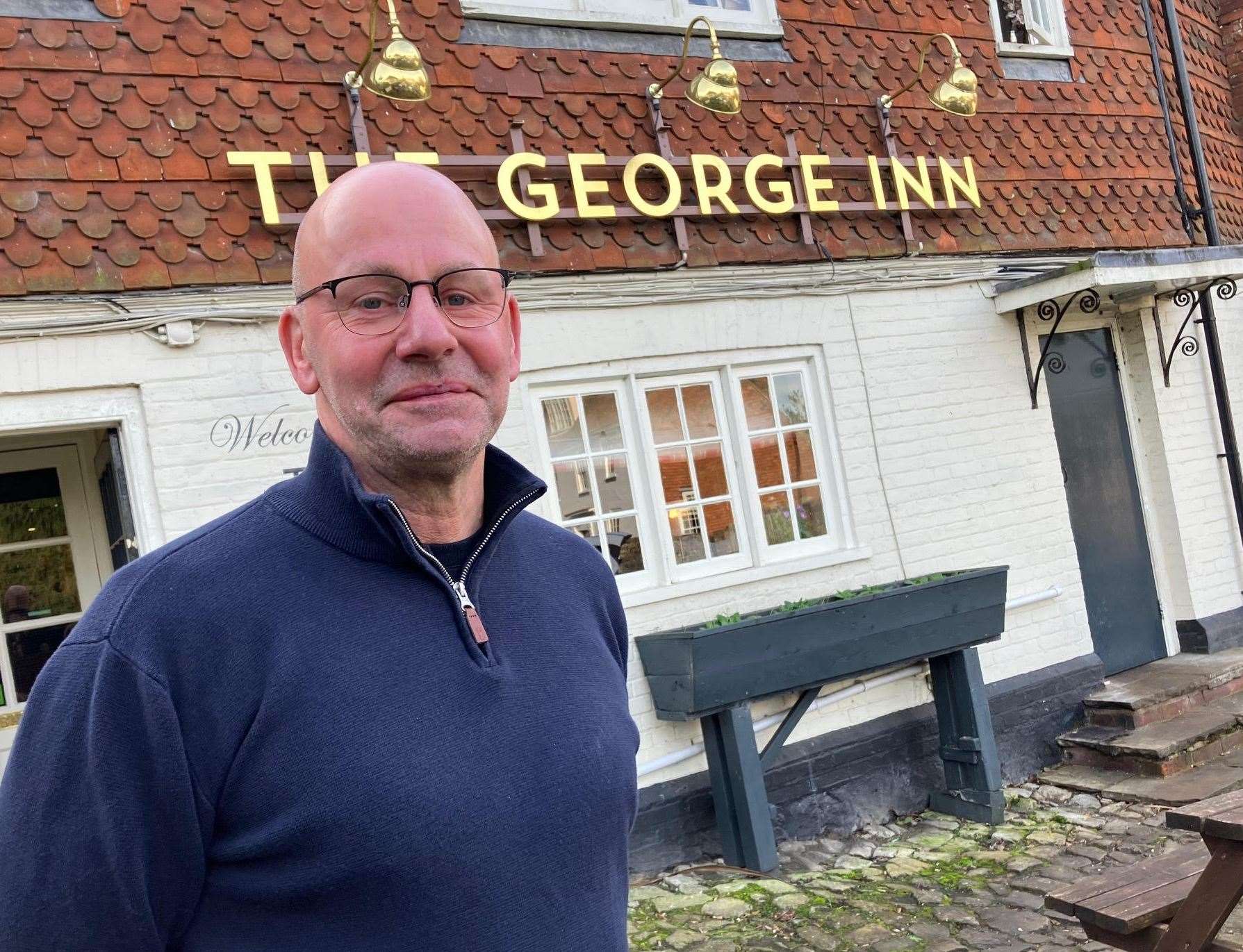 Jason Tharp, who runs The George Inn in Leeds, near Maidstone, says trade has dropped in the month since the B2163 shut for repairs on behalf of SGN