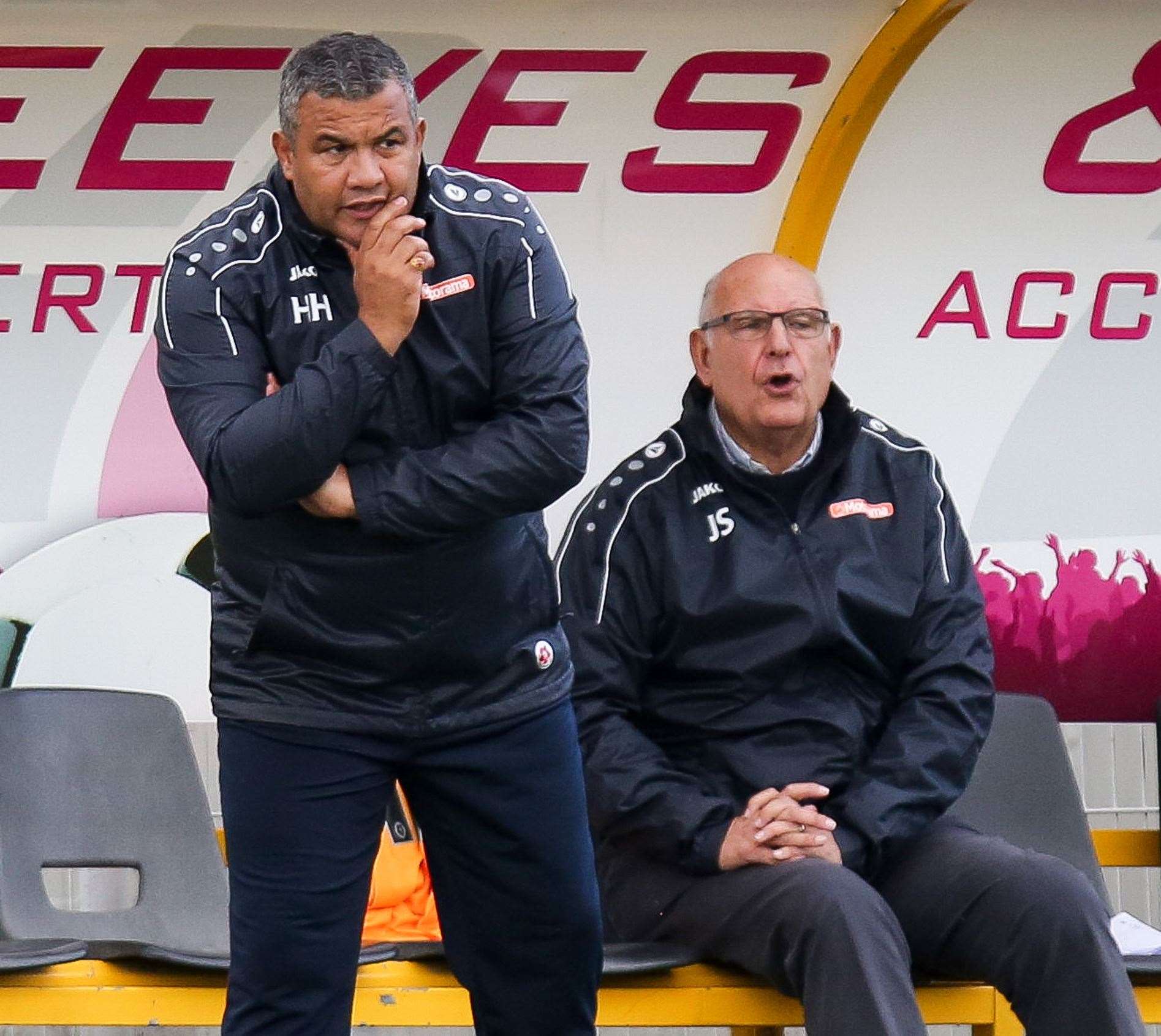 Maidstone bosses Hakan Hayrettin and John Still Picture: Matthew Walker