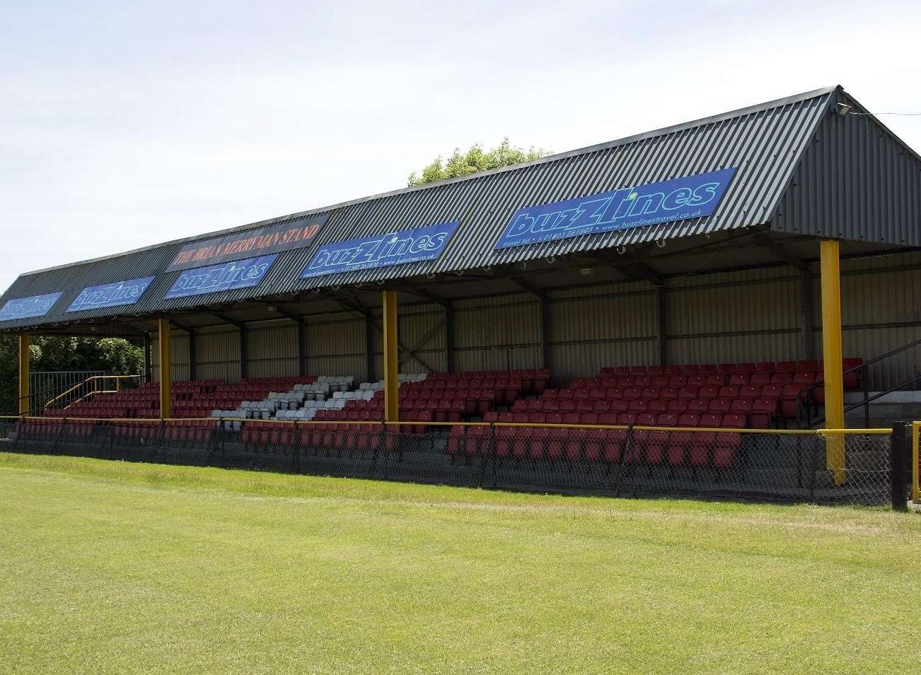 The new-look Brian Merryman Stand at the Fullicks Stadium Picture: Don Linkin