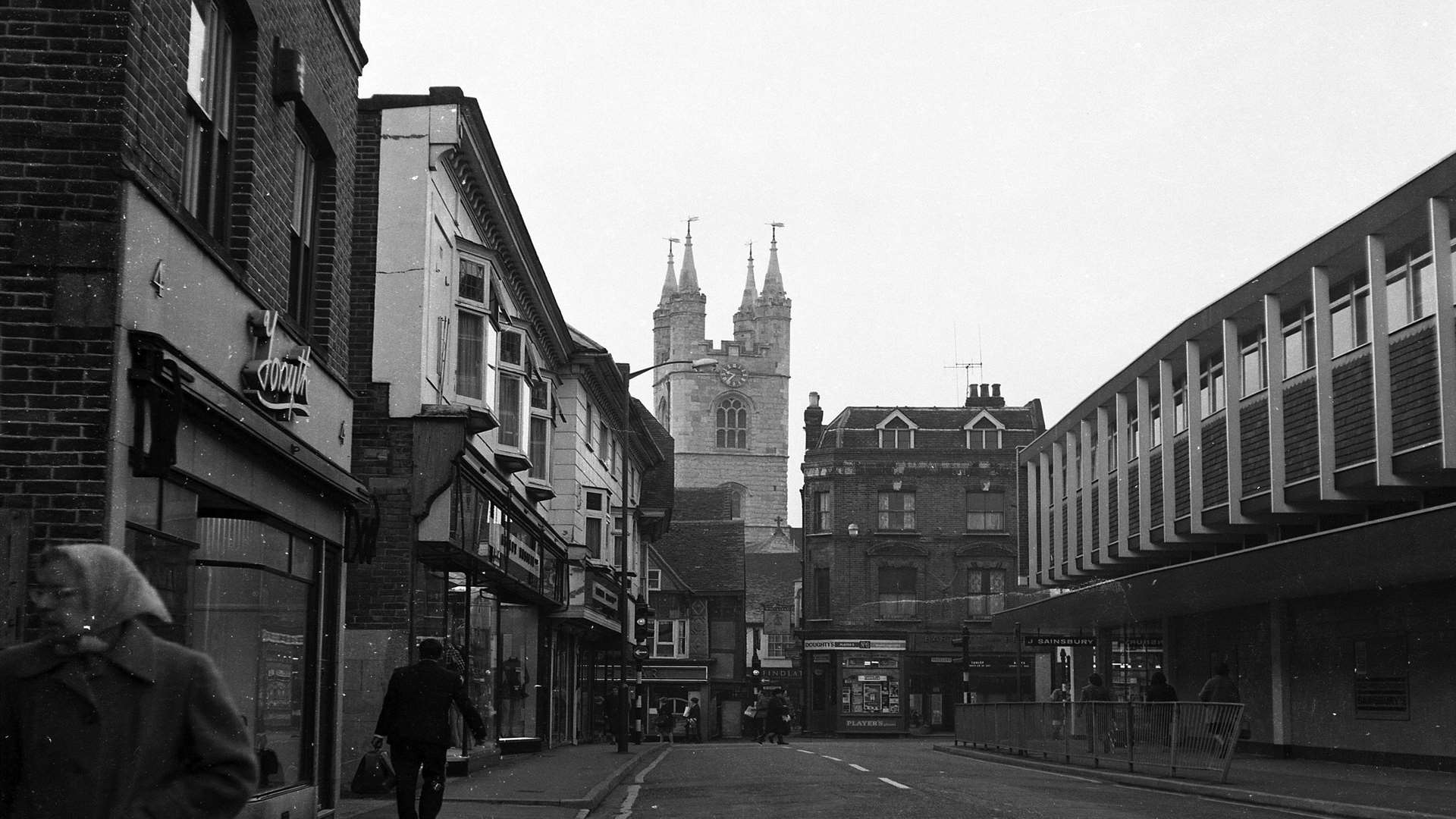 The Forsyth shop can be seen immediately on the left of this picture of North Street, Ashford in 1971. Picture courtesy of Steve Salter