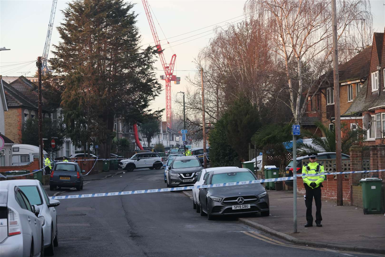 A murder investigation is underway following a shooting in Erith Picture: UKNIP