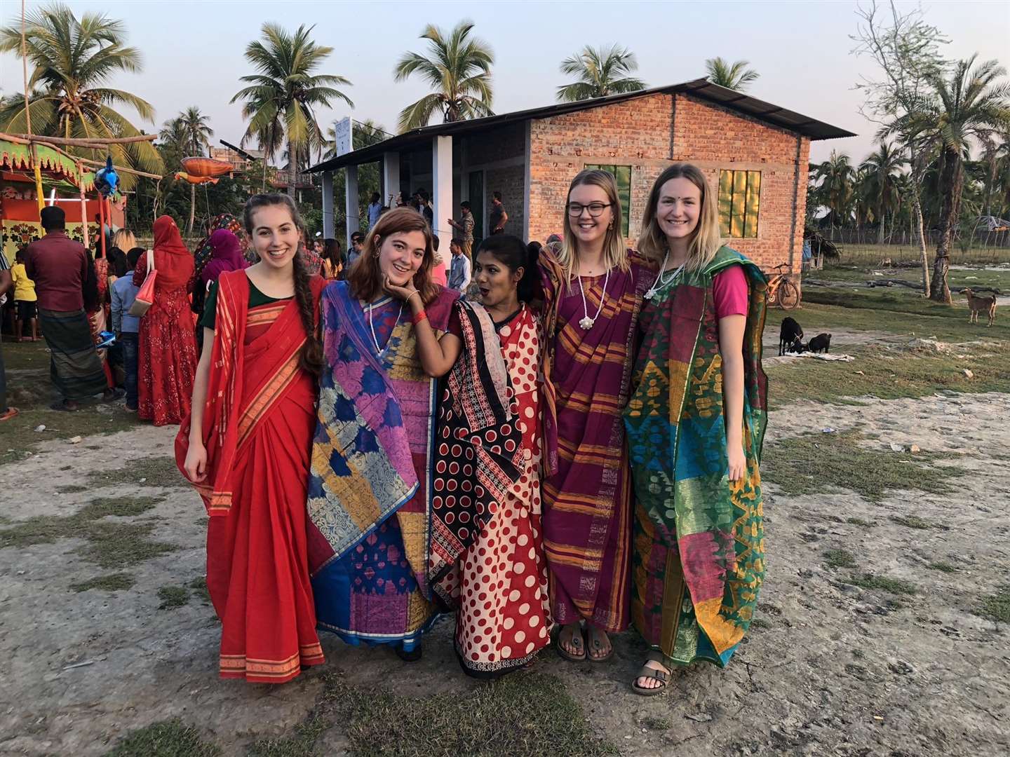 Simone Ward, first on left, spent nine weeks in Asia(6631586)