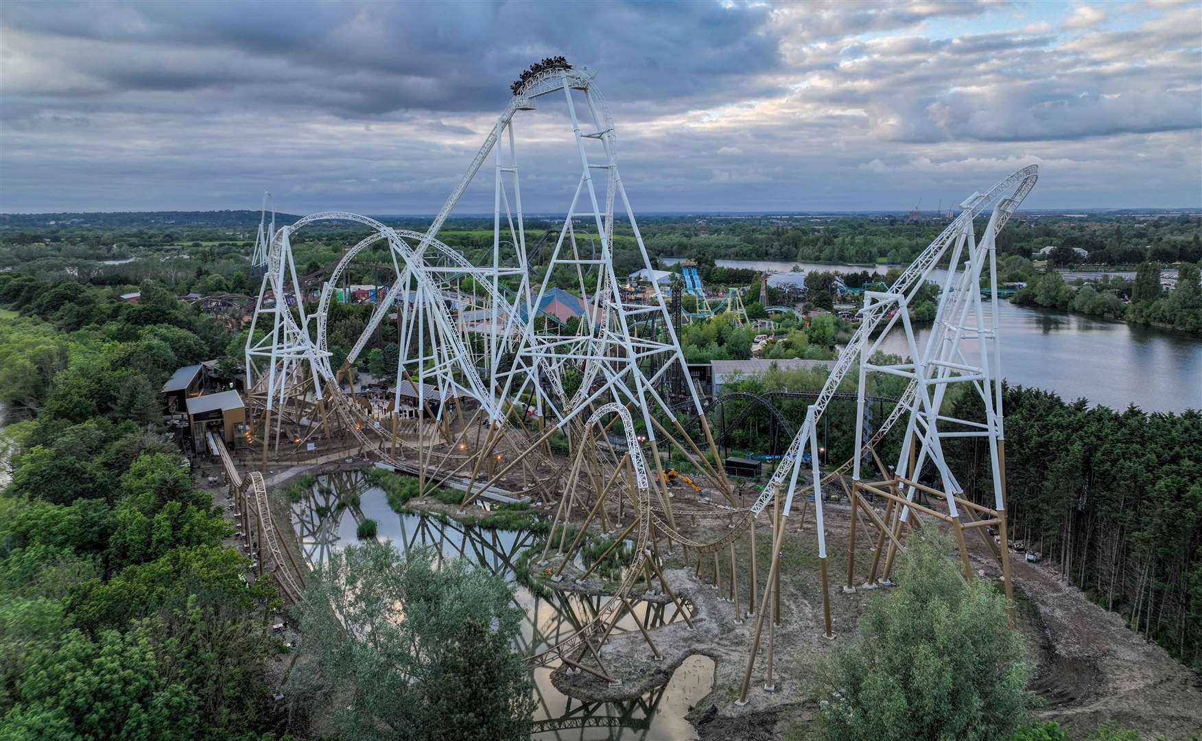 Hyperia is Thorpe Park’s newest attraction and broke several records when it opened in May this year. Picture: Thorpe Park / Merlin