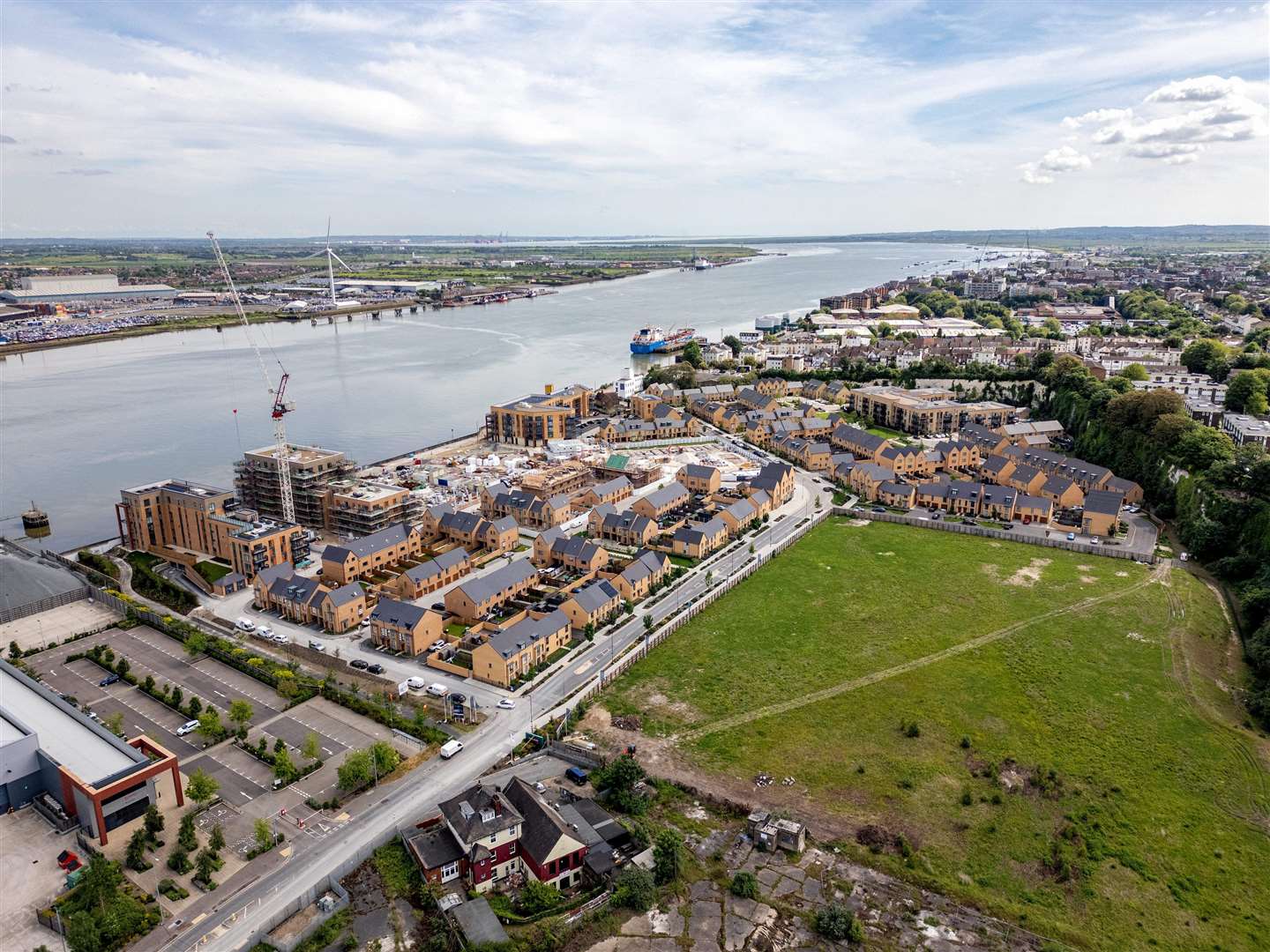 The housing development is halfway through completion. Picture: Shaun Flannery