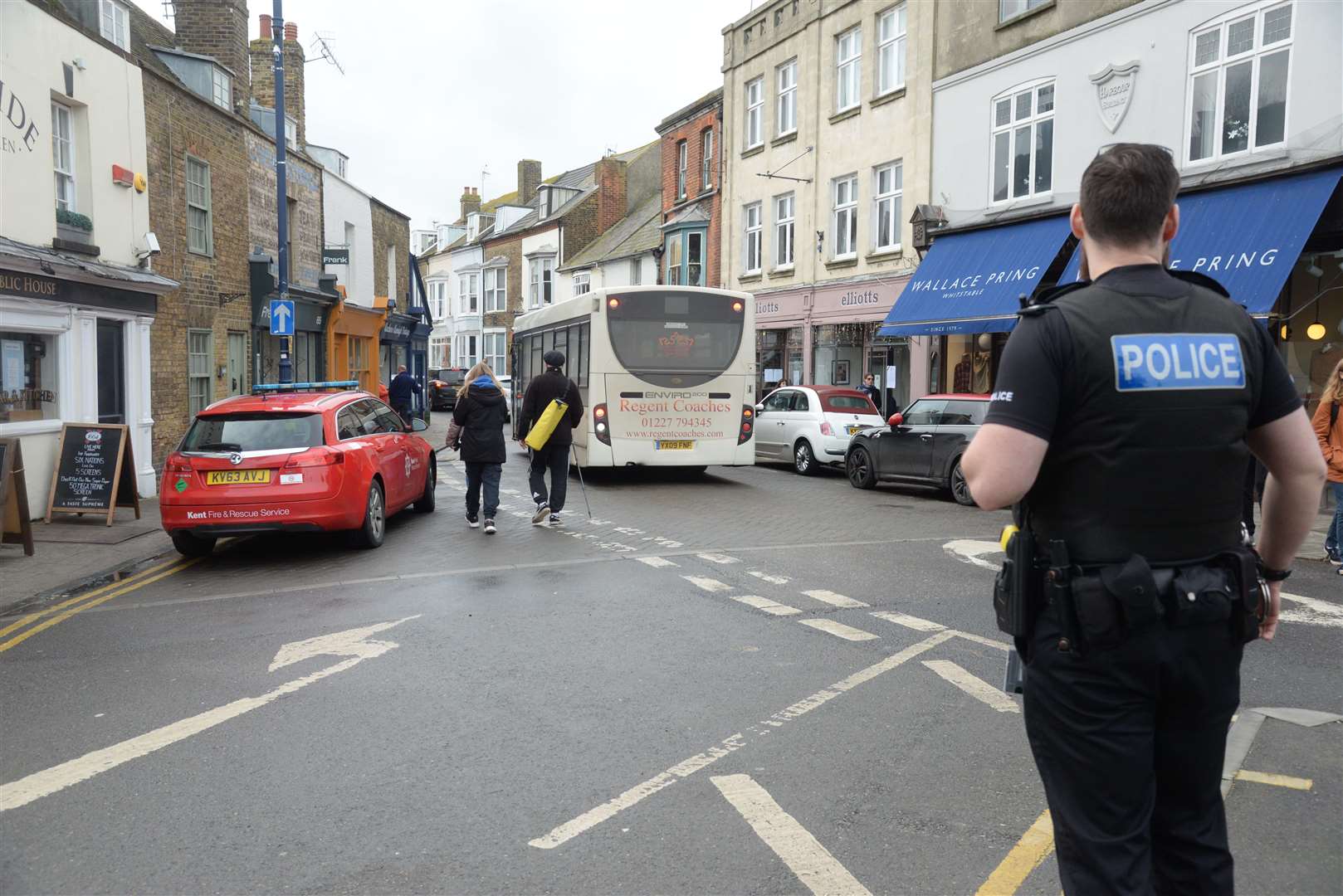 Traffic built up in the town centre. Picture: Chris Davey