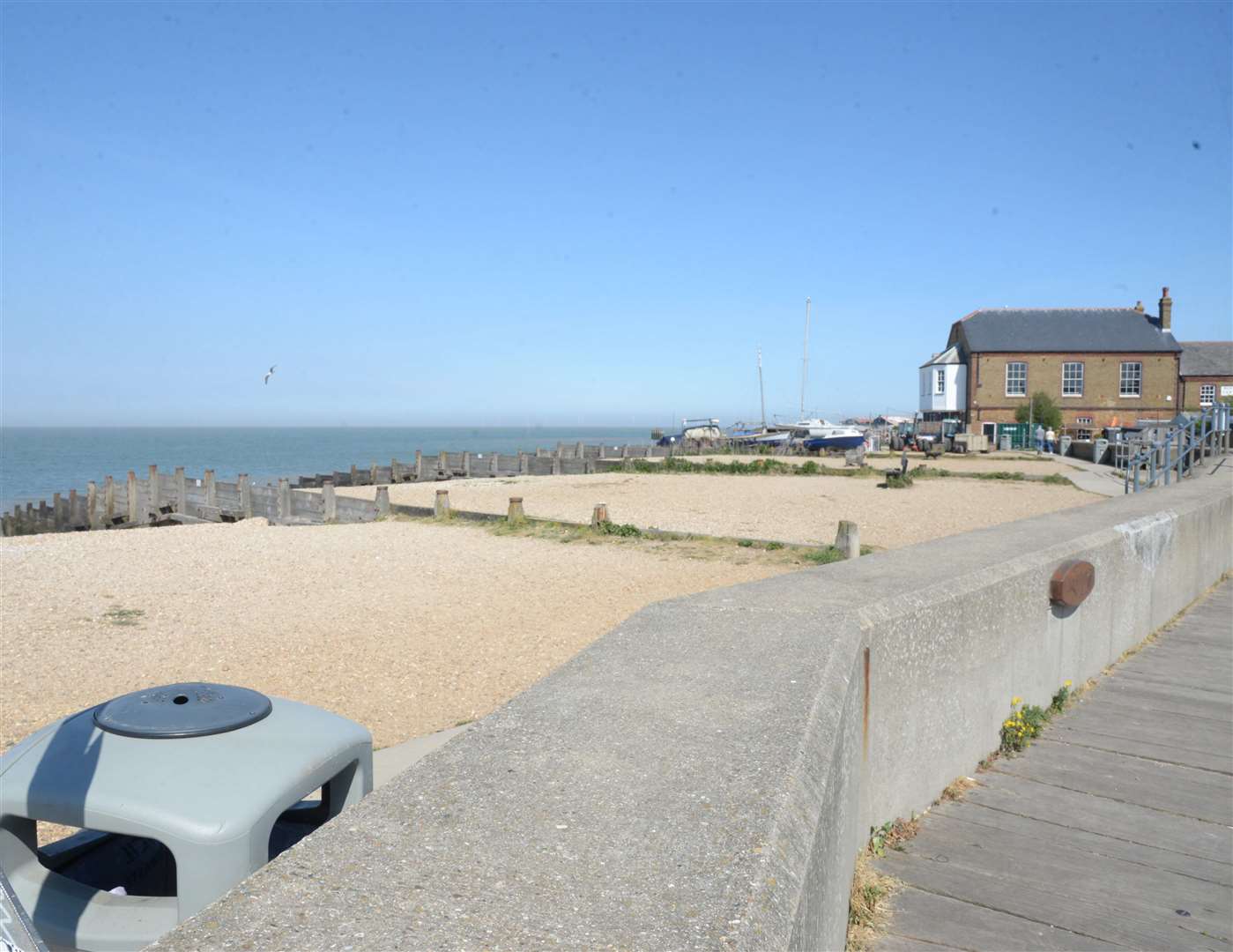 The incident happened near West Beach, Whitstable. Picture: Chris Davey