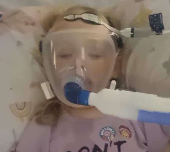 Lily Diamond has been in intensive care for weeks. Picture: Tiffany Smith