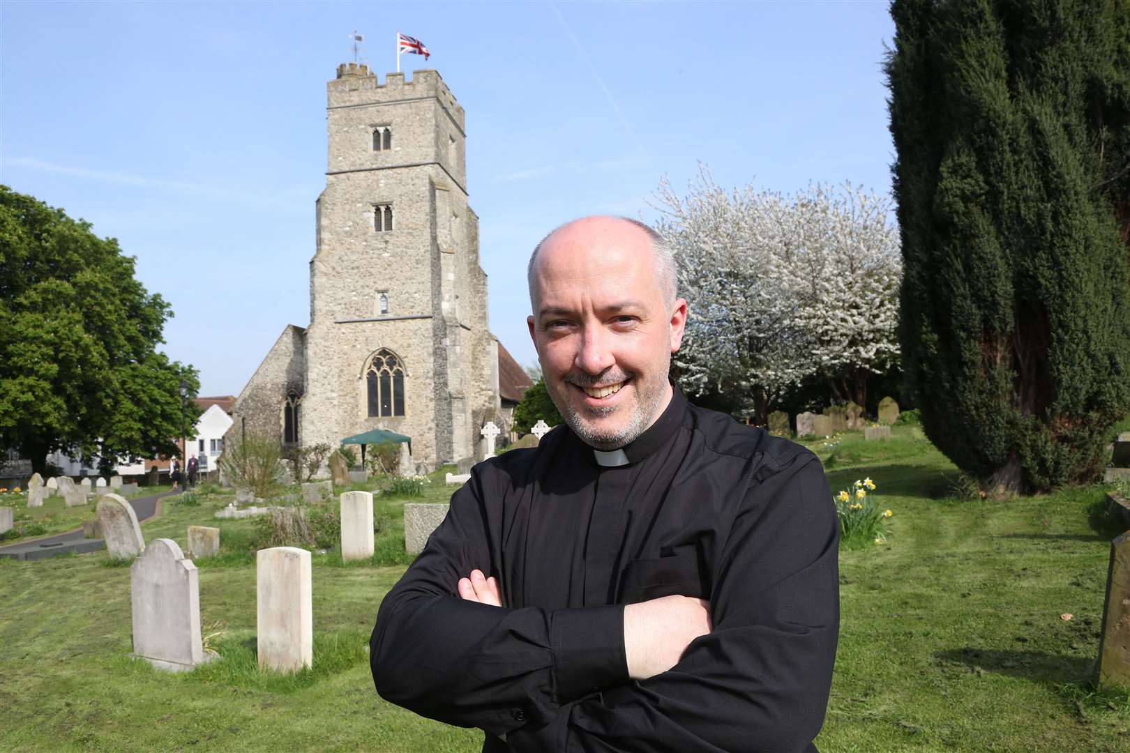 Vicar of St Margaret's in Rainham, the Rev Nathan Ward