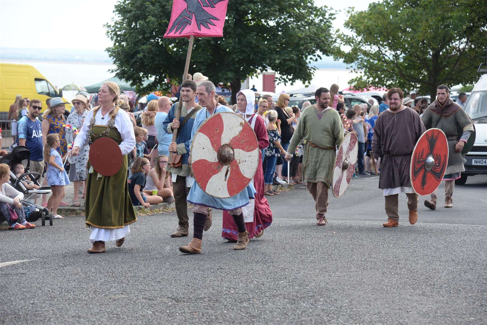 The Ramsgate Carnival makes it's way through the town on Sunday afternoon. Picture: Chris Davey... (3195025)