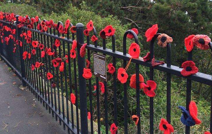 An installation by Folkestone's Purl Queens. Picture: Purl Queens