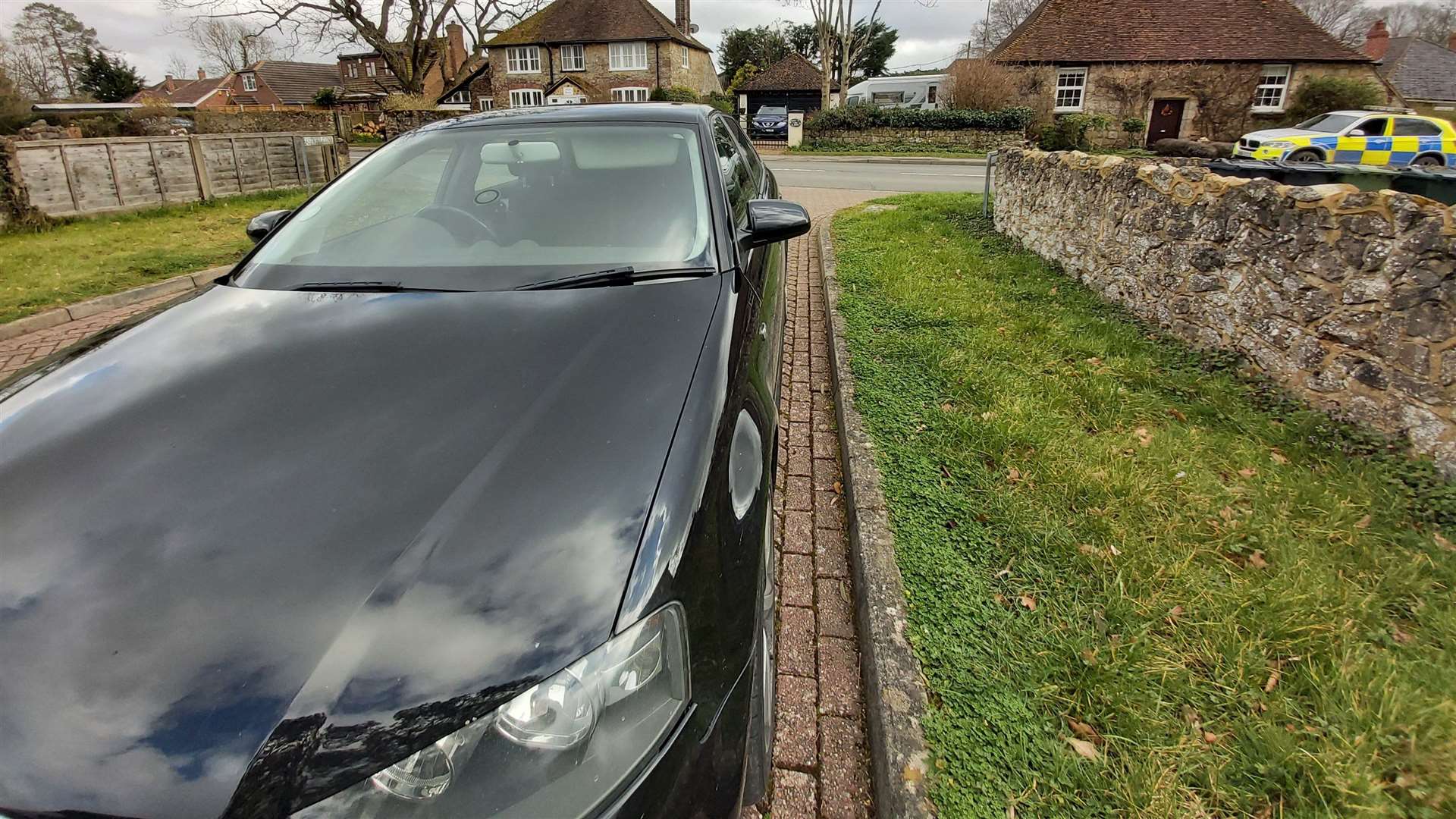 The Audi was stopped in Eastwell Lane, Shadoxhurst. Picture: Kent Police Tactical Operations