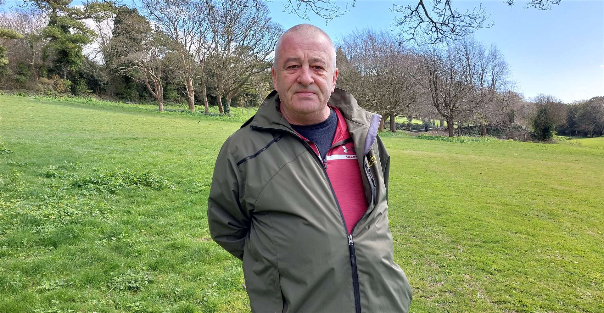 Stephen Staveley in Connaught Park, Dover