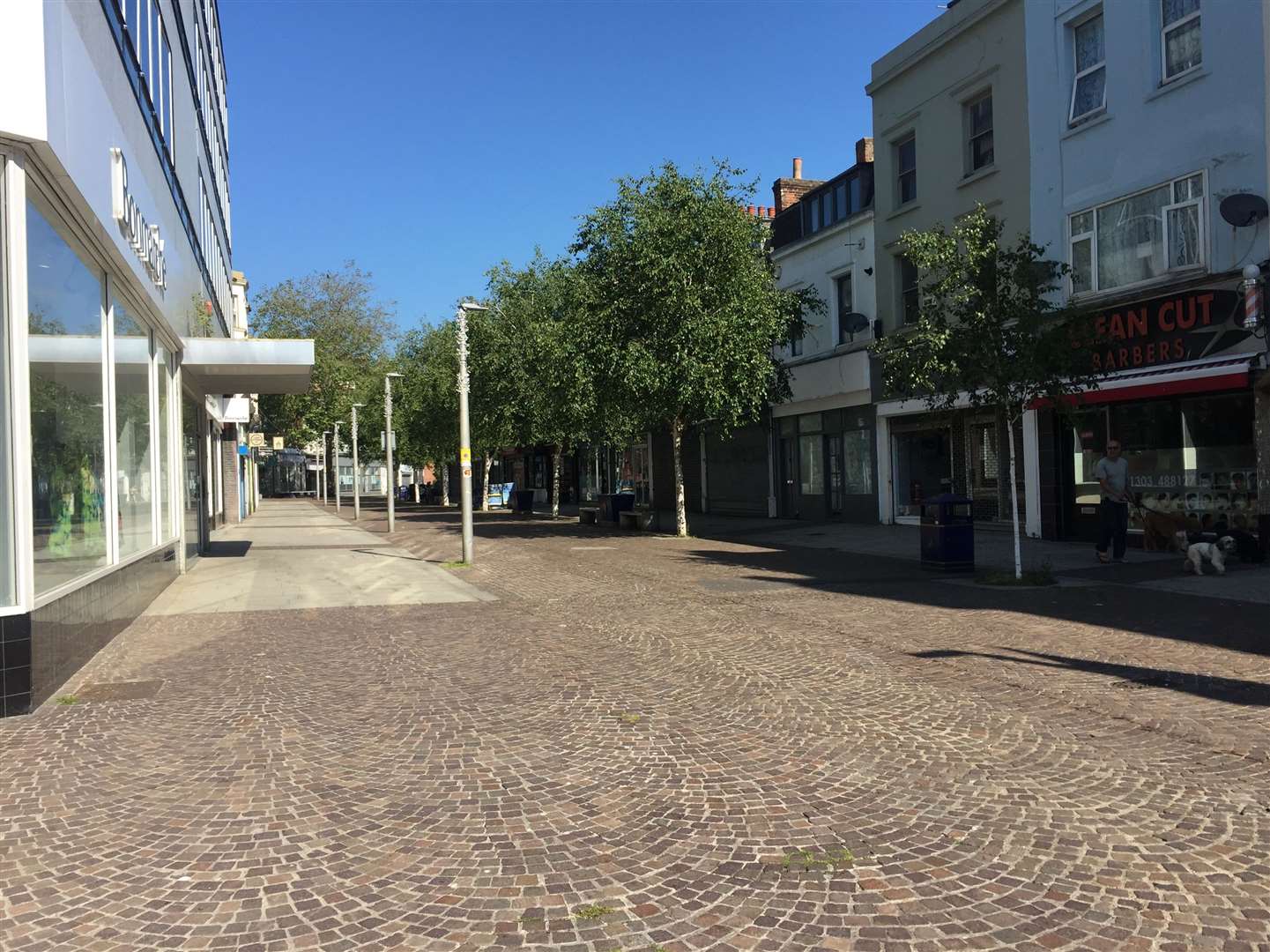 It was quieter in the other end of Folkestone town, like Guildhall Street