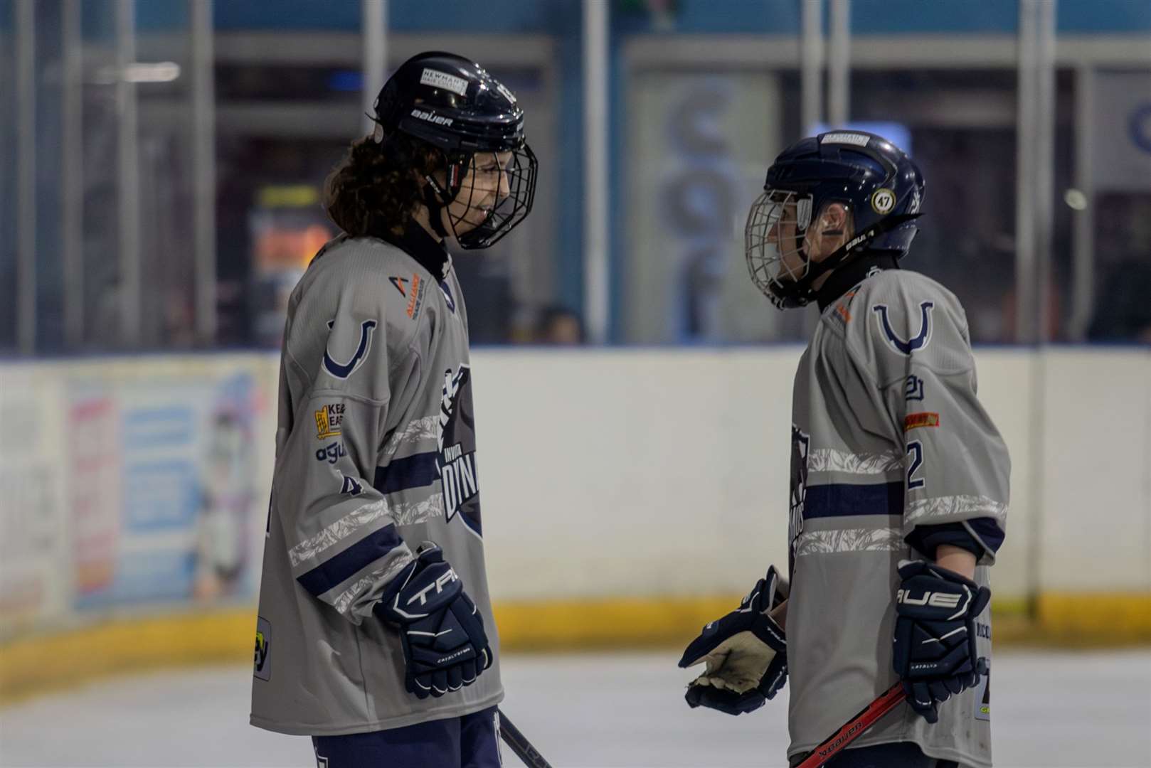 Daniel Alabaster (#4) on the ice for the Invicta Dynamos Picture: David Trevallion