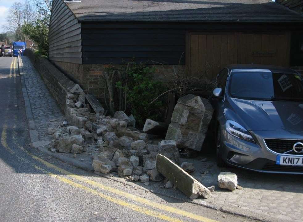 Damage caused by delivery lorries