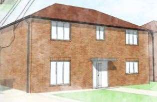 Drawing of a proposed home at the site. Picture: STEN Architecture/Pentland Homes