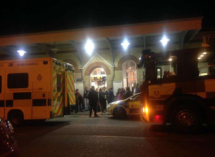 People are waiting for replacement bus services. Picture: Bess Browning