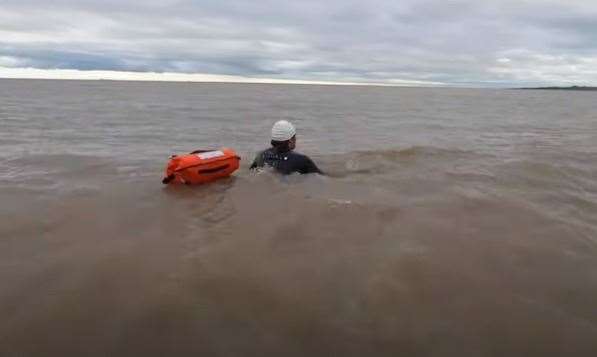 The RNLI have released a safety video about swimming in cold water in the winter. Picture: RNLI