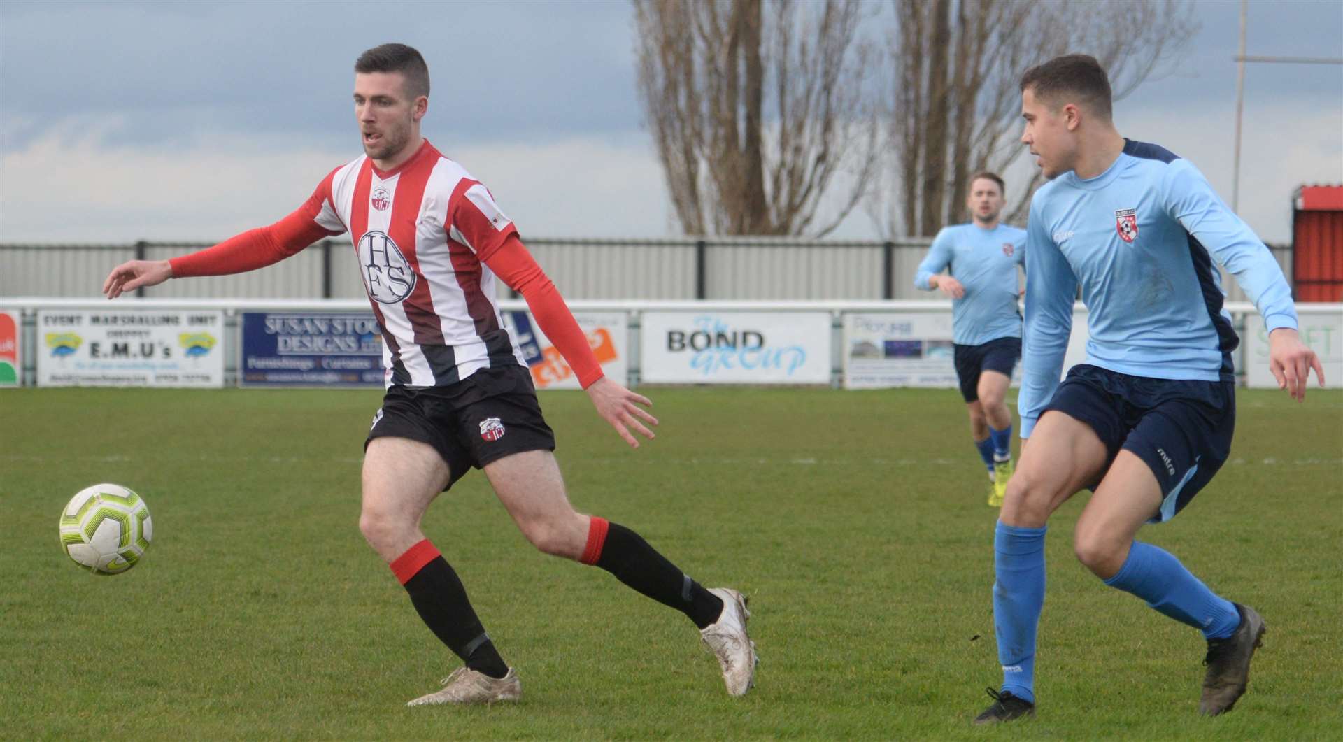 Danny Leonard in action for Southern Counties East League Sheppey against Glebe. Picture: Chris Davey (52237736)