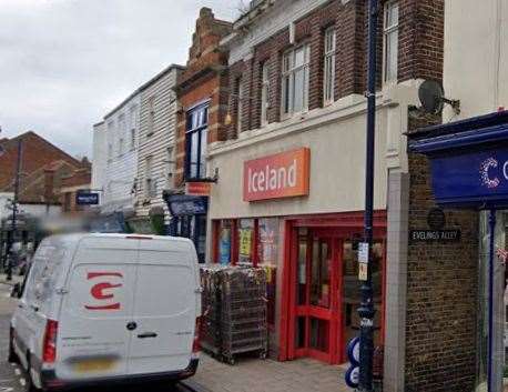 Joshua Norton abused a shop worker when he was caught trying to steal from Iceland in Whitstable. Picture: Google Maps