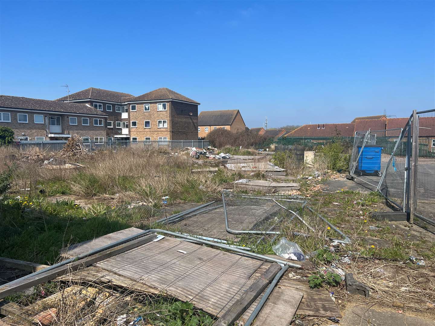 Behind The Kemsley Arms in Ridham Avenue, Kemsley. Picture: Megan Carr