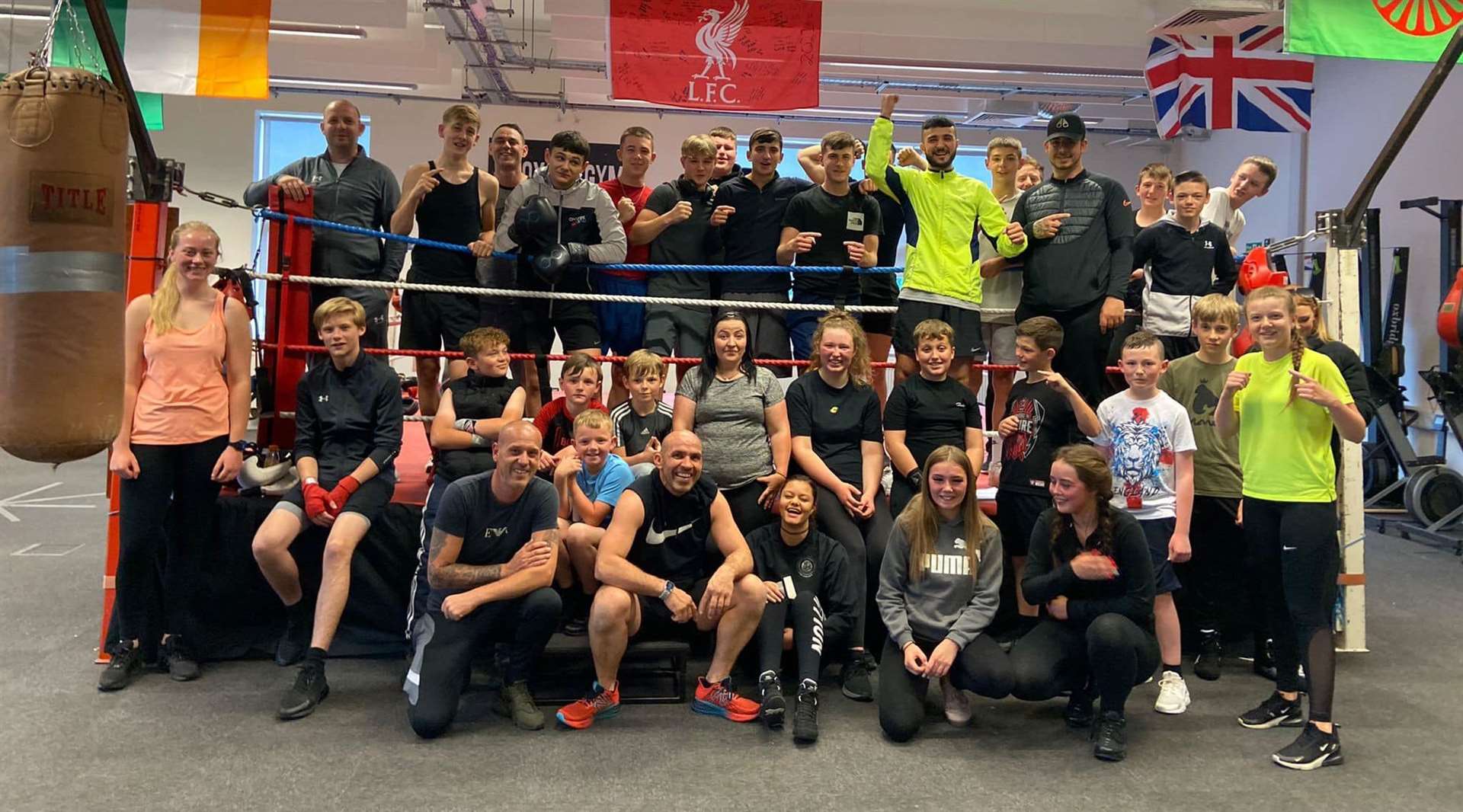 Members of Sheerness Boxing Club which is being left homeless after being evicted from Oasis Academy's Minster campus