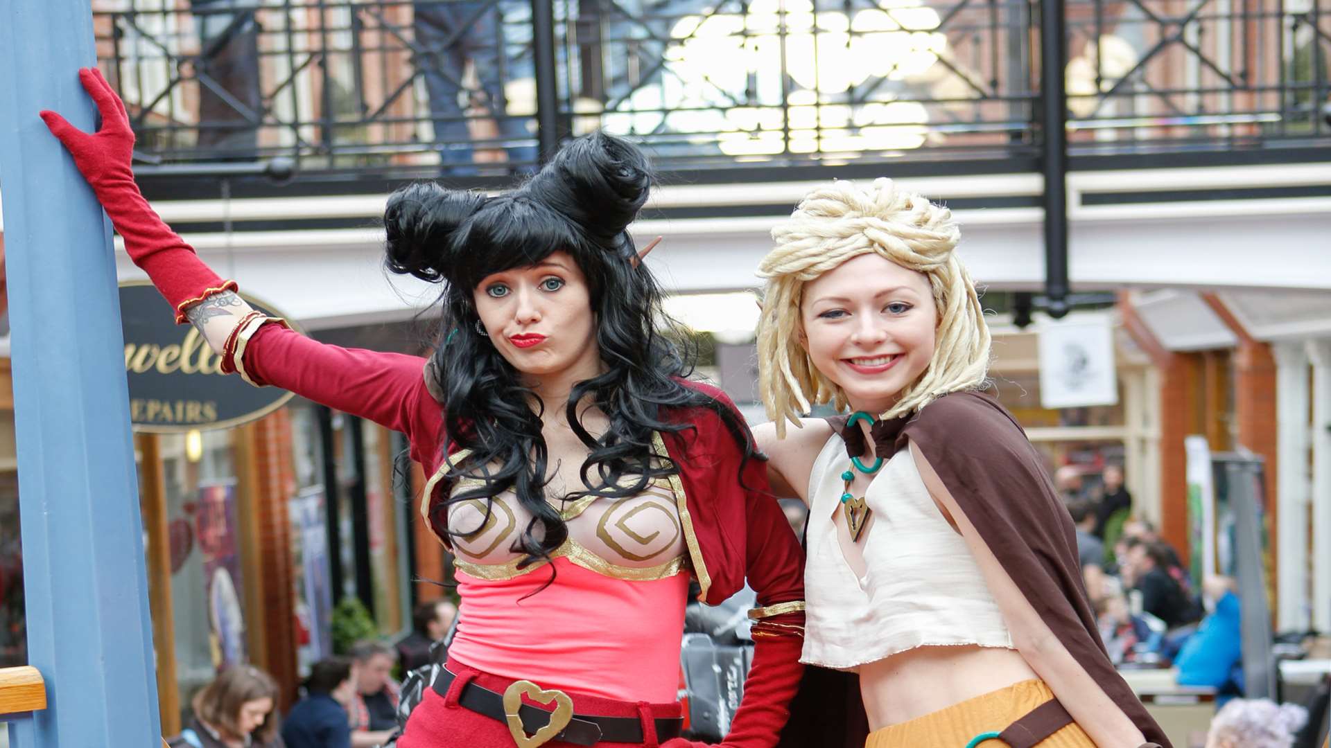 Kia Sunda as Hannah from Rat Queens and Maria Grozova as Betty. Picture: Matthew Walker