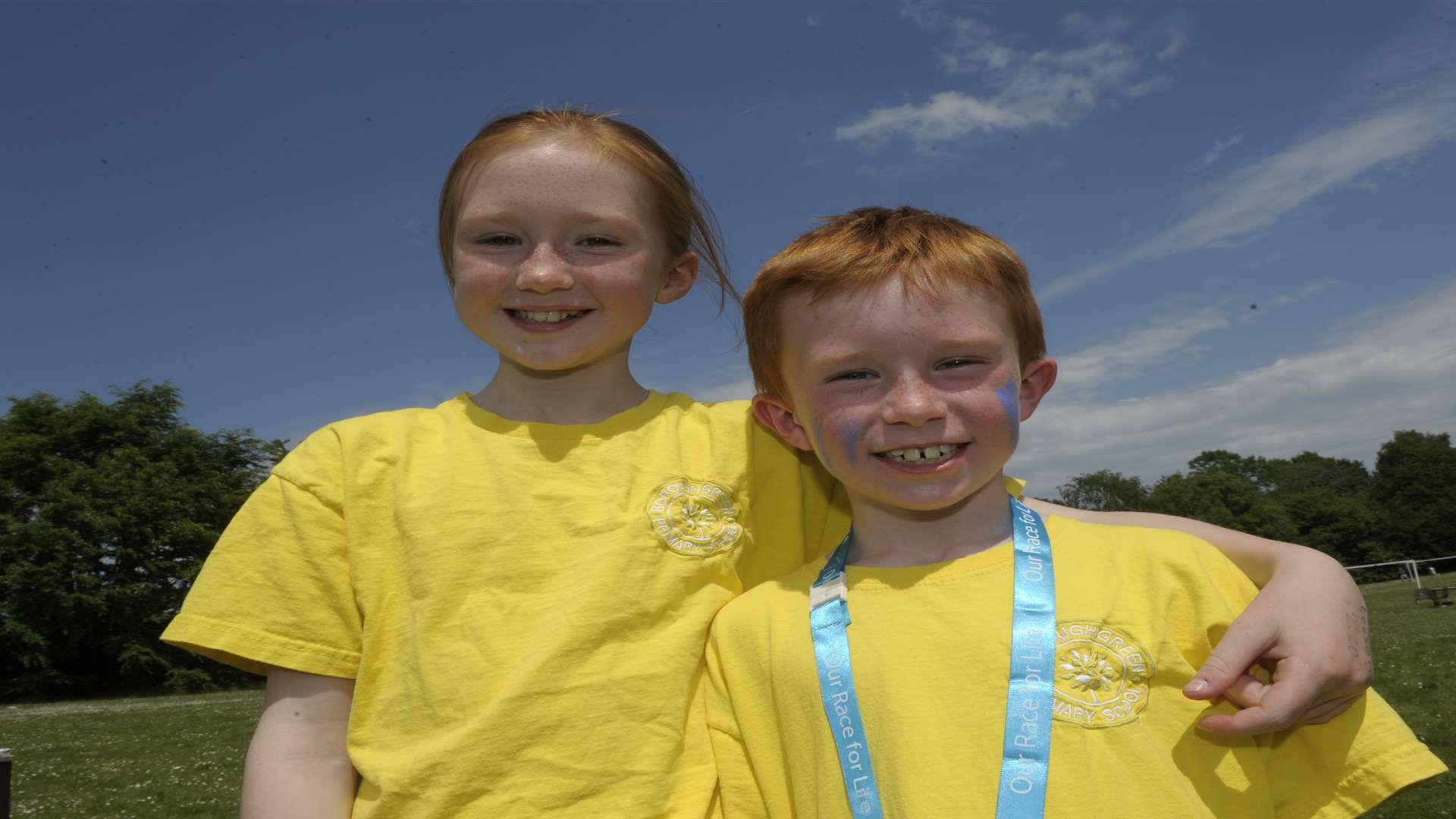 Amelia and Stanley Quantick organised the race in memory of their Grandmother. Picture: Steve Crispe