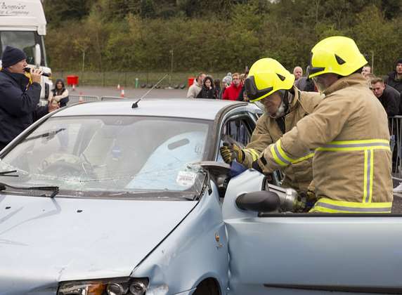 Firefighters helped free the man. Stock picture