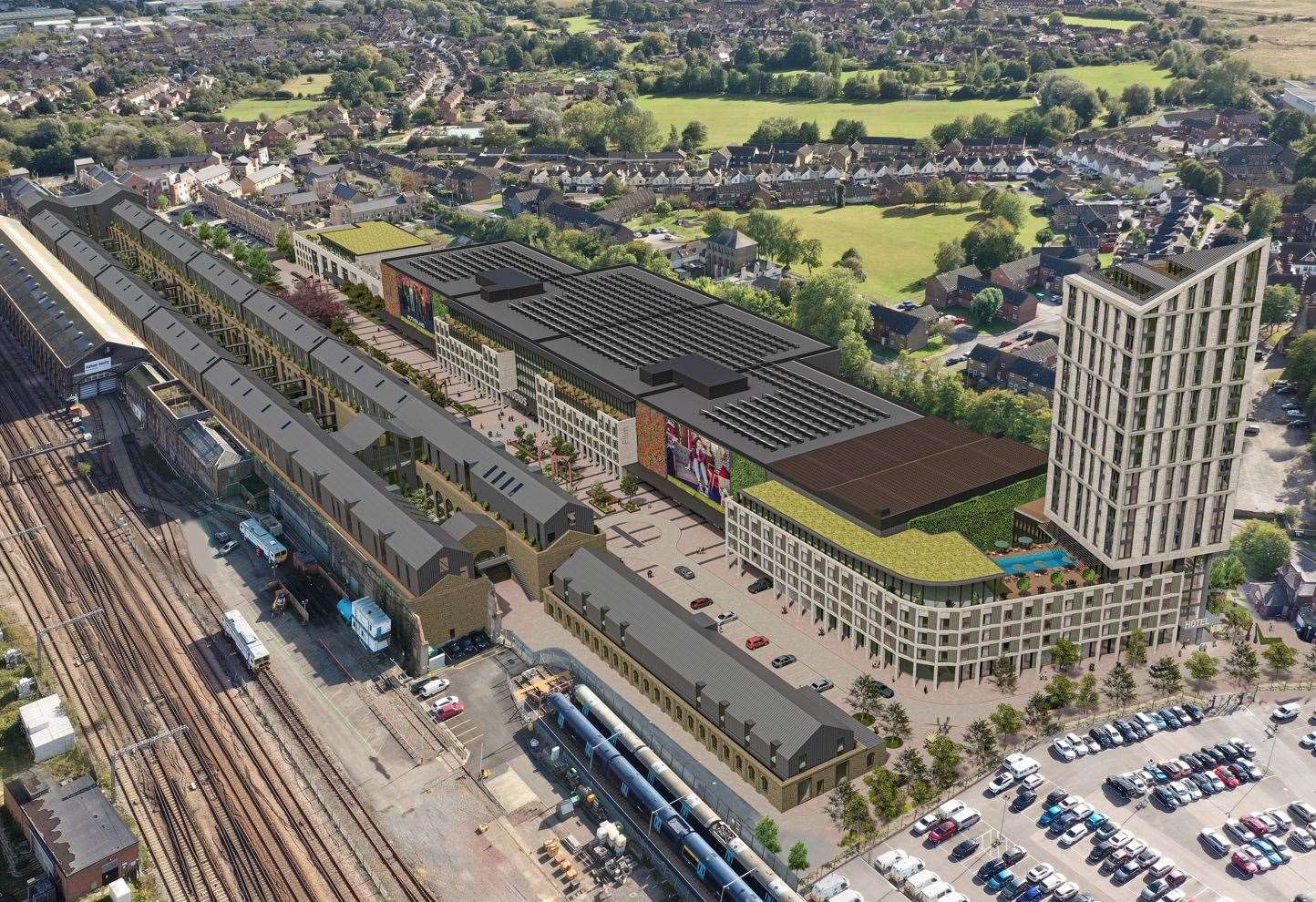 The development was approved by Ashford Borough Council in 2020. Picture: Hollaway