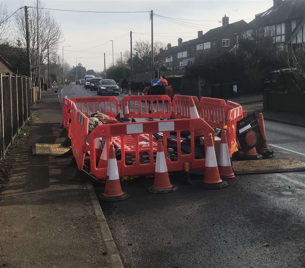 The work along the A28 Ashford Road, Canterbury, were initially meant to end on Monday